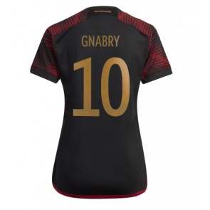 Tyskland Serge Gnabry #10 Bortatröja Kvinnor VM 2022 Kortärmad